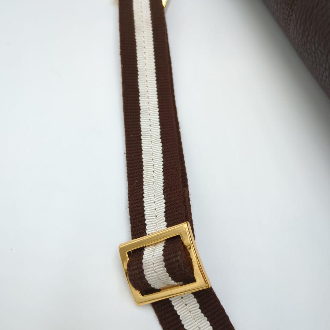 極美品 ATAO アタオ 2wayショルダーバッグ A4サイズ シボ ブラウン