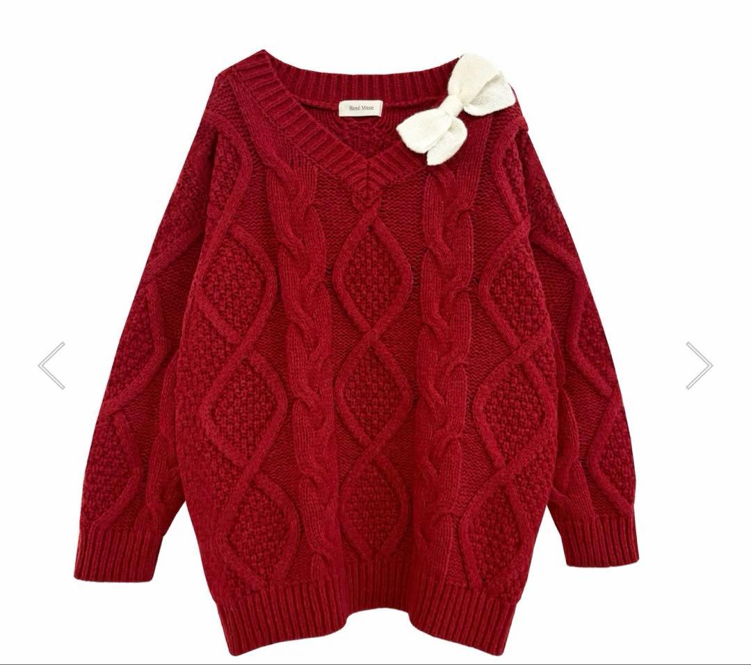 RoseMuse ロゼミューズ Oversized cable knit OP - メルカリ