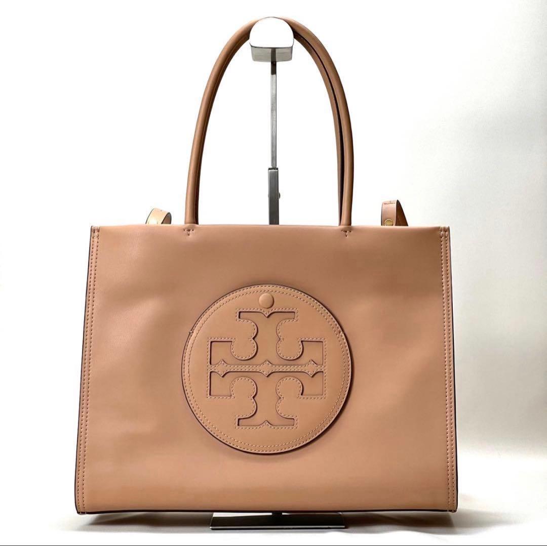 極美品】トリーバーチ エラバイオ 2WAY トートバッグ レザーベージュ