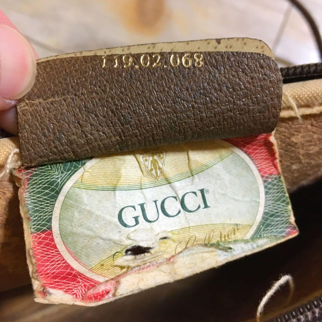 希少❣️正規品 オールドグッチ 紙タグ ショルダーバッグ