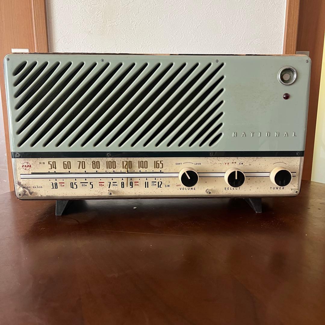 ナショナル 真空管ラジオ EA-535 動作品 - メルカリ