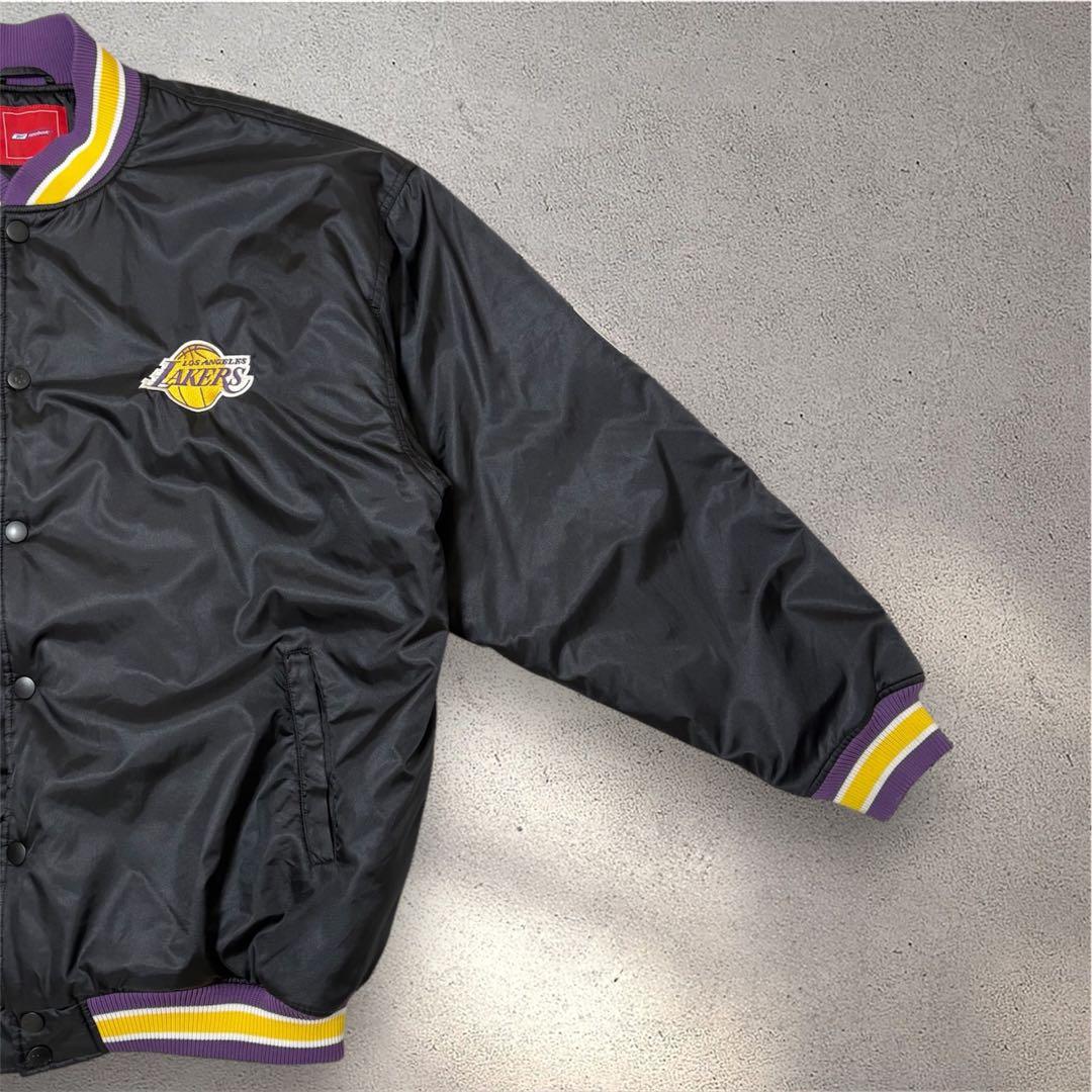 希少 大きめ2XL】Reebok×Lakers NBA スタジャン ジャケット