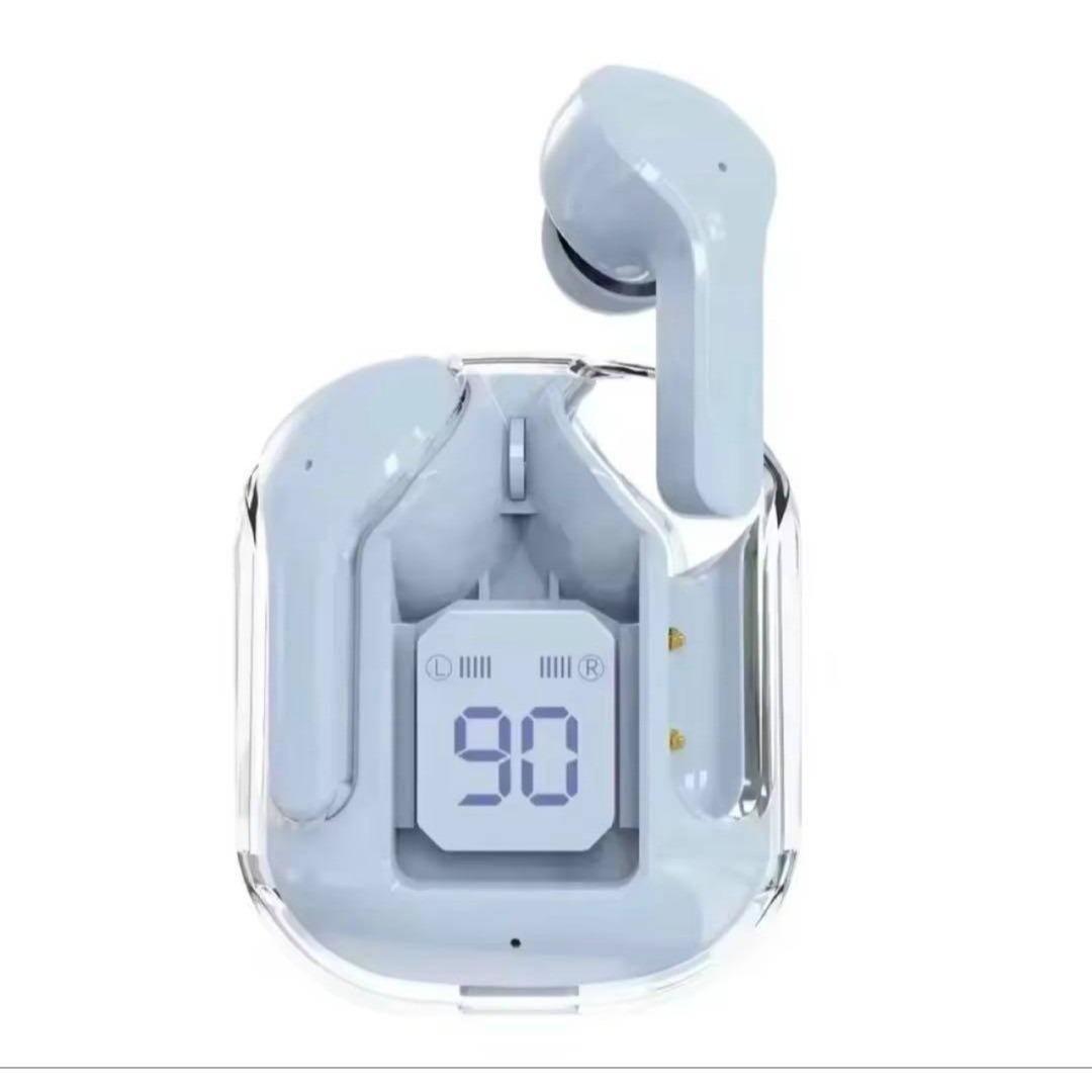 新品未使用】T2ワイヤレスBluetoothイヤホン 透明ブルー - メルカリ