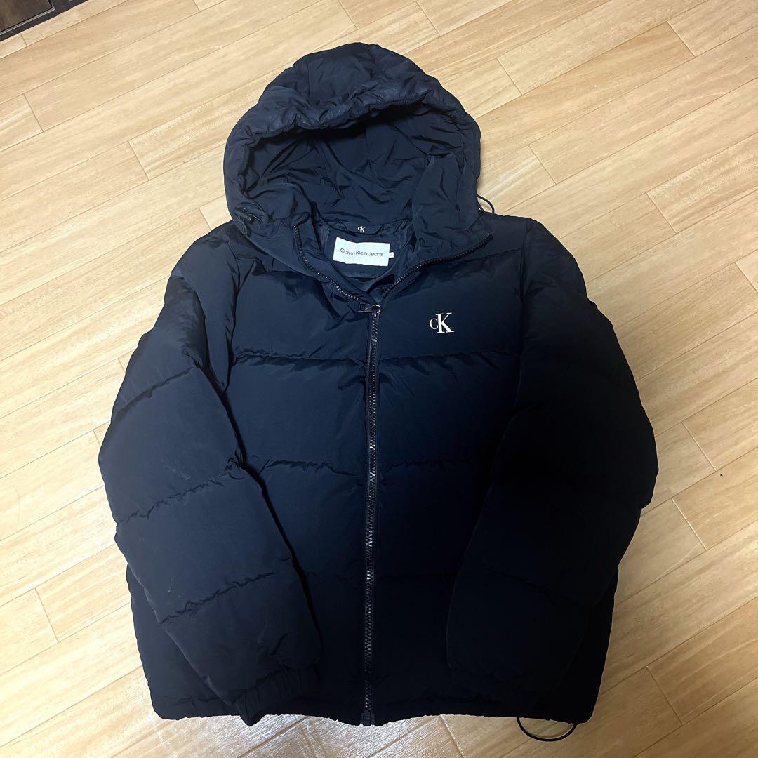 【美品】 Klehn jeansカルバンクライン★ダウン★Lサイズ CALVIN KLEIN】CK Jeans ダウンパッファジャケット☆送料無料 (Calvin