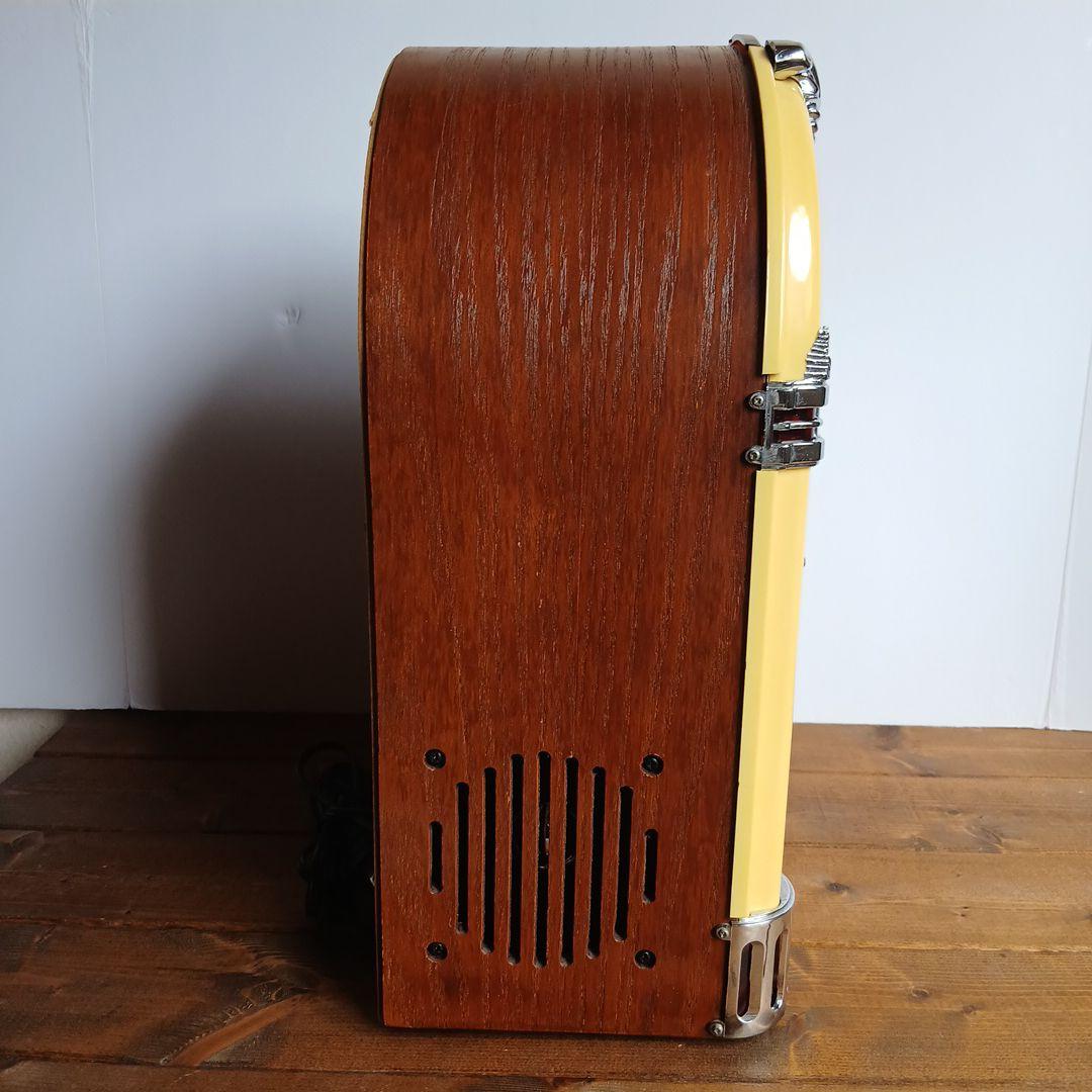 レトロアンティークLEMONジュークボックス型ラジオCD プレーヤー[美品