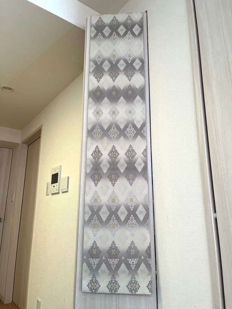 袋帯 グレー系 金銀糸 刺繍 正絹 卒業式 入学式 お宮参り 七五三