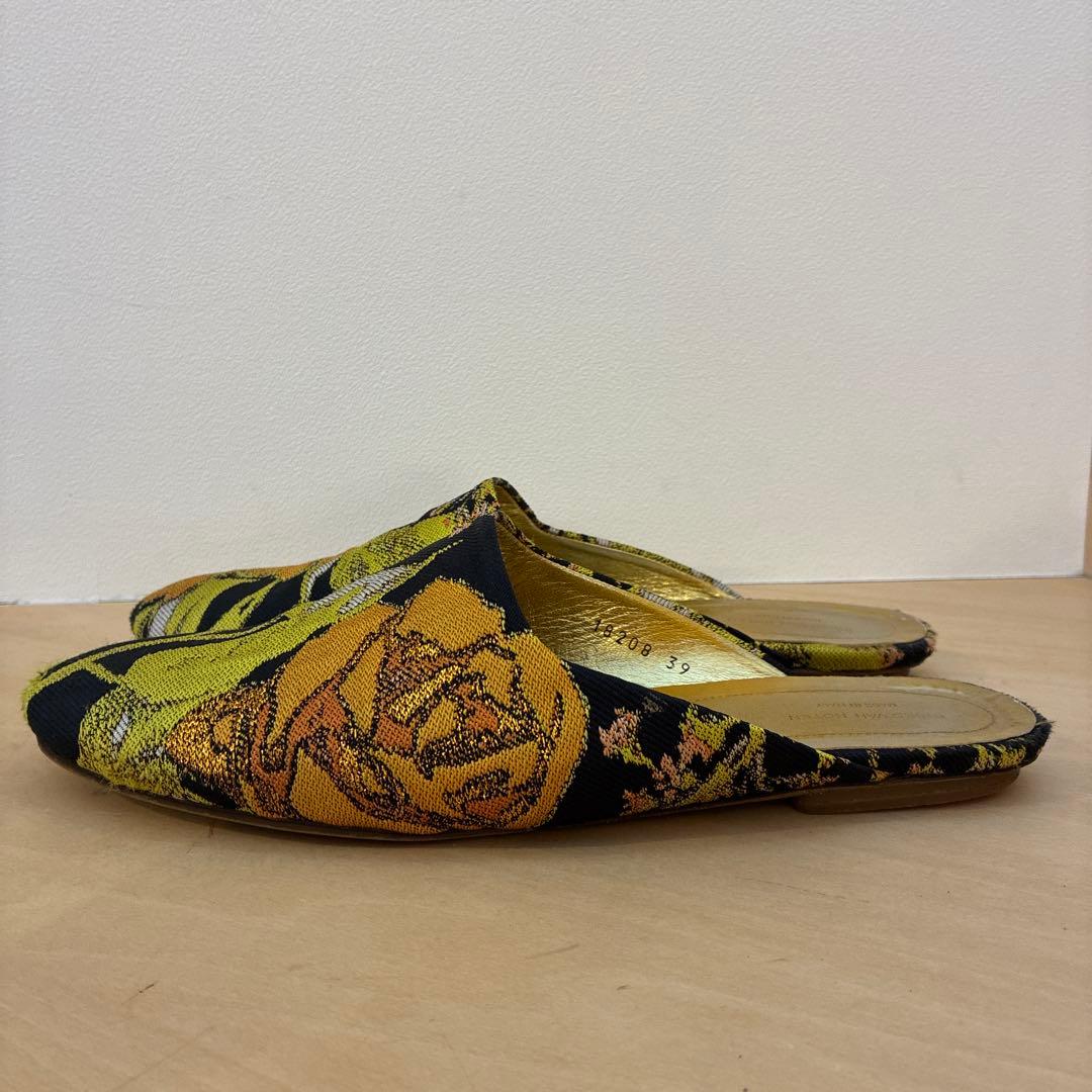 希少DRIES VAN NOTEN フラットシューズ ジャガード ミュール - メルカリ