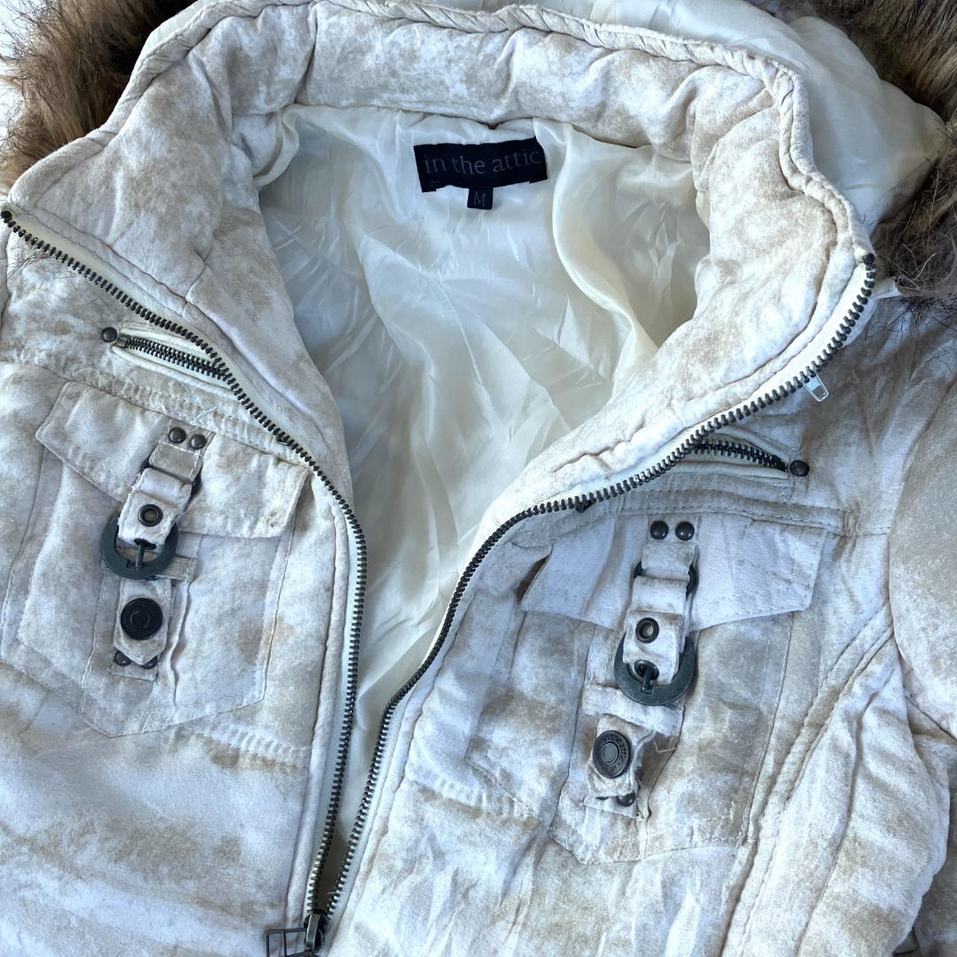 00's in the atticファーコートグランジy2k y2k ネオグランジ in the