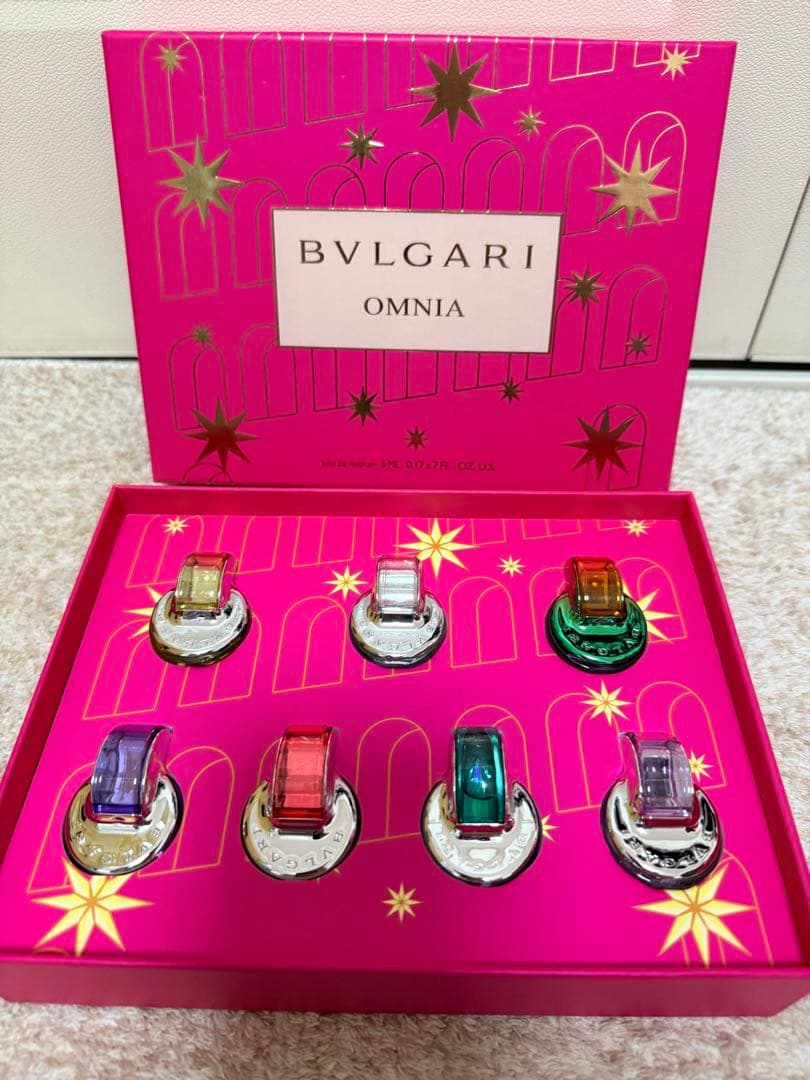 BVLGARI OMNIA 香水セット 7種入り(5ml) ブルガリ BVLGARI OMNIA AMETHYSTE オムニア アメジスト オードトワレ