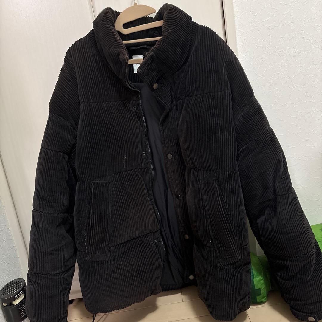 ZARA コーデュロイ ダウンジャケット メンズダウン - メルカリ