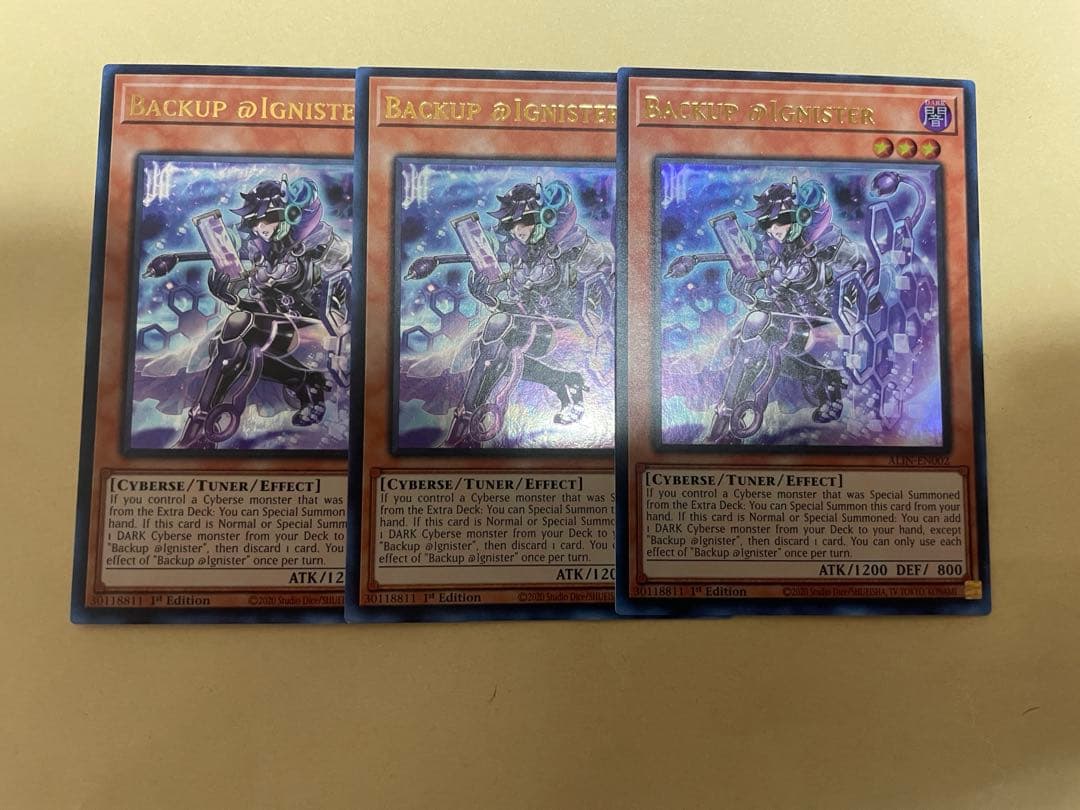 バックアップ＠イグニスター 英語版 ウルトラレア3枚 - メルカリ