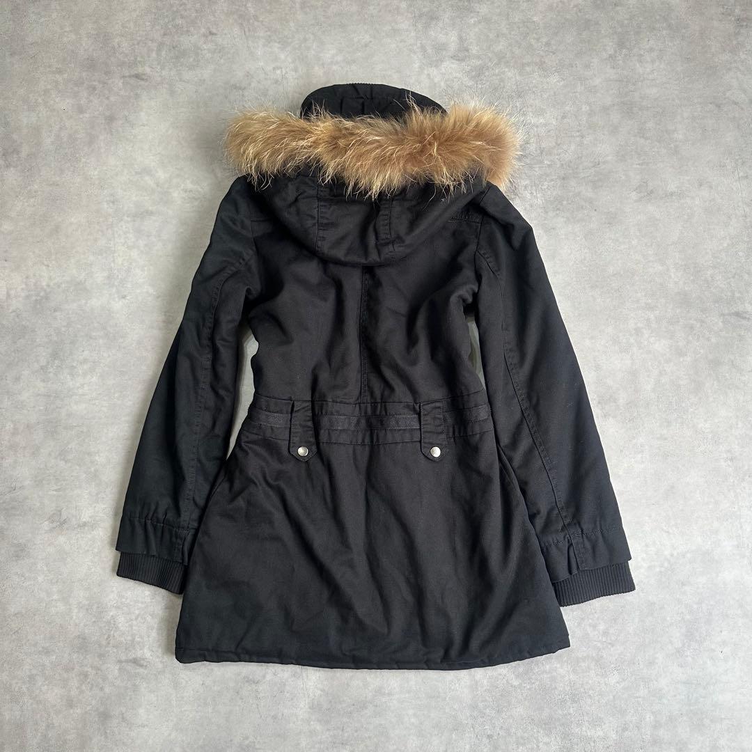 平成ギャル y2k リアルファー ミニタリー モッズコート フェアリー