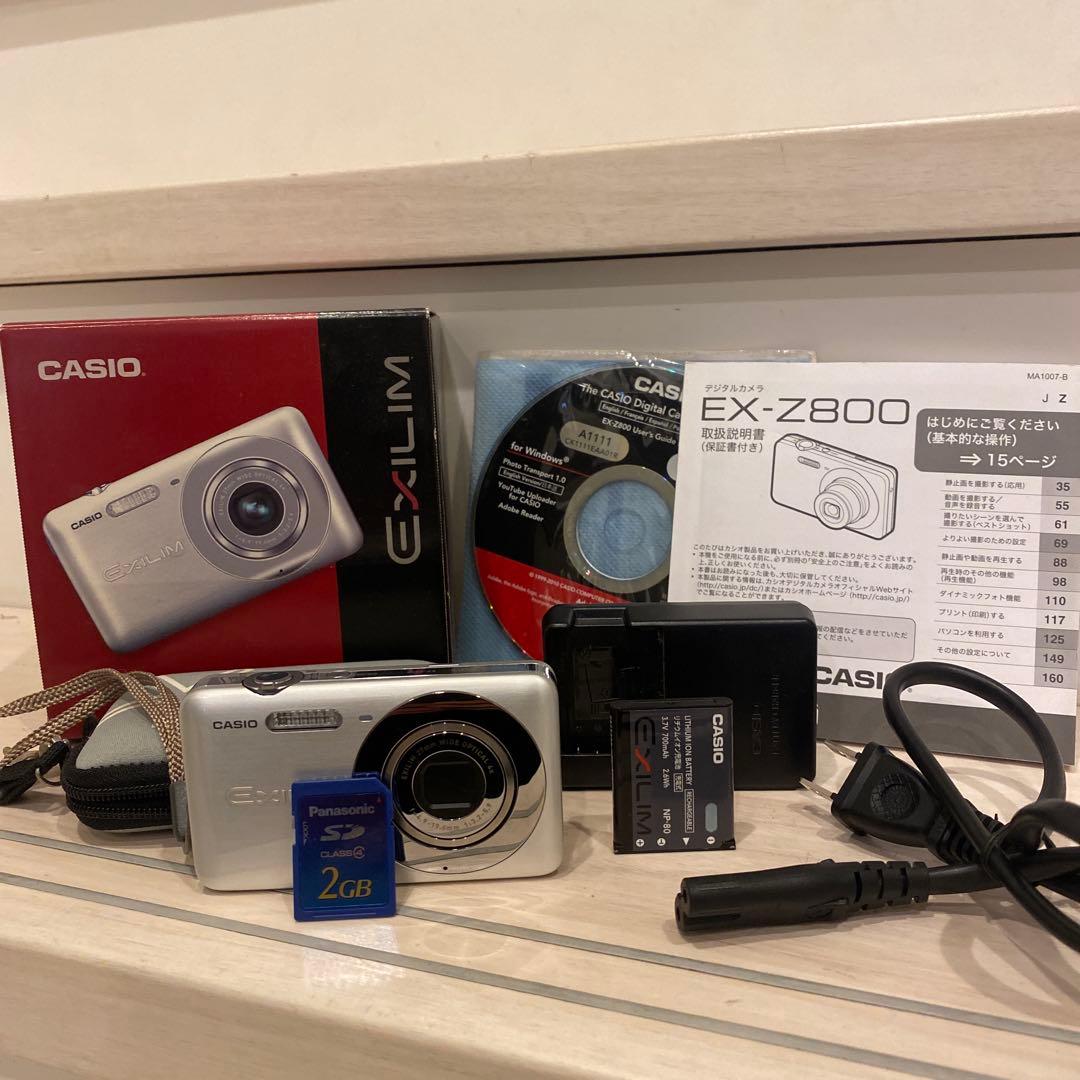 美品【動作品】CASIO EXILIM コンデジEX-Z800 シルバー - メルカリ