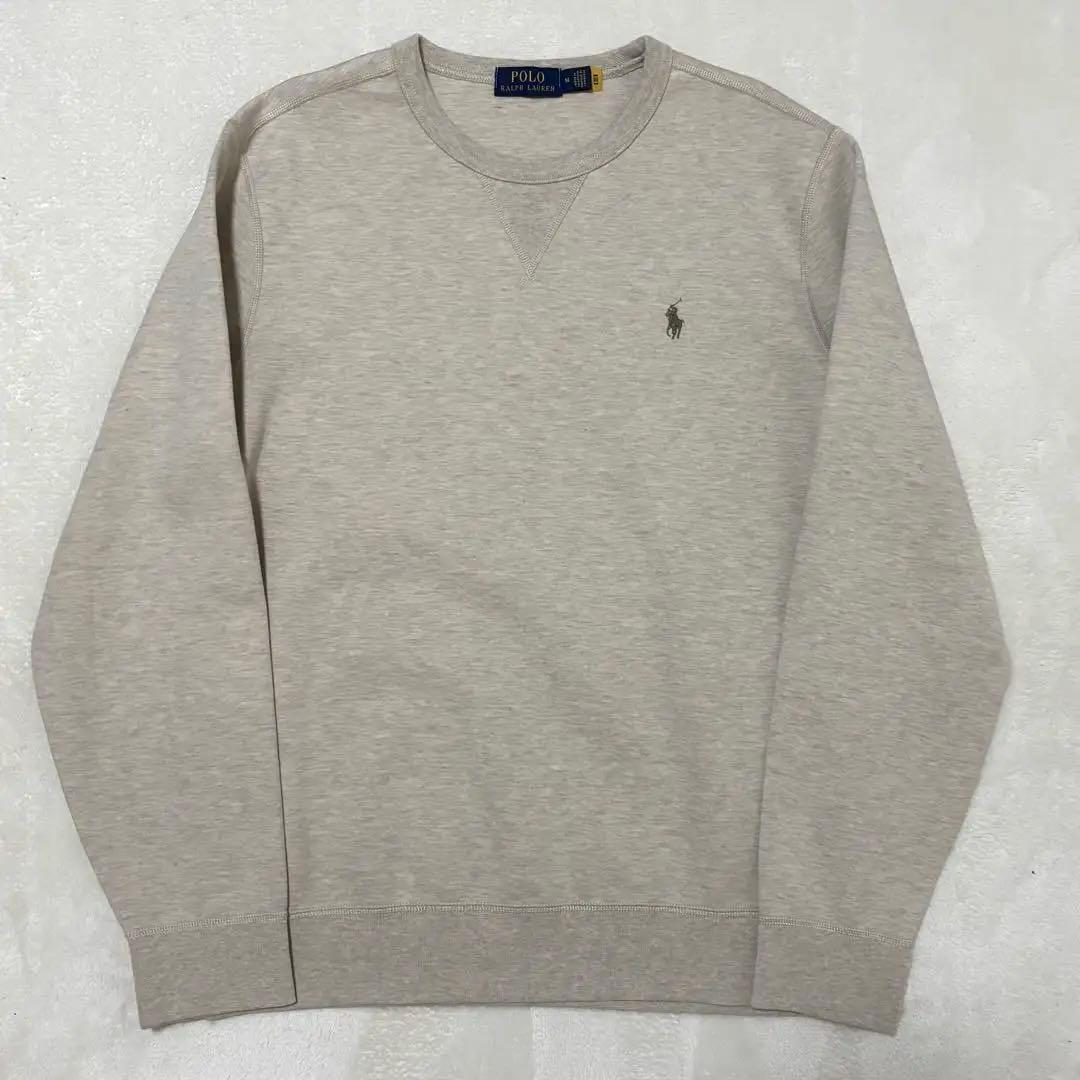 ポロラルフローレン スウェット トレーナー ベージュ Mサイズ - メルカリ