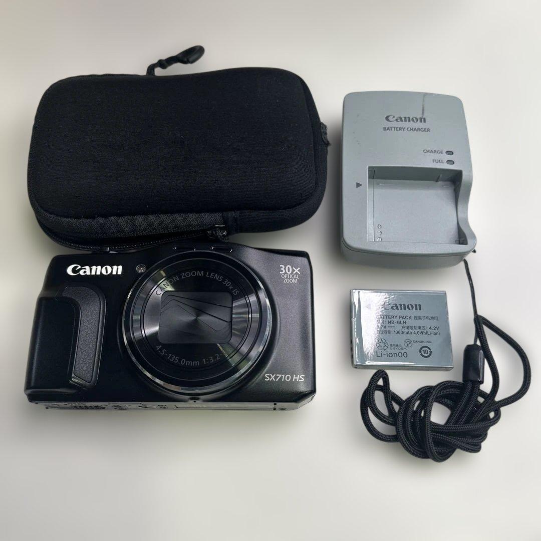 6671 【美品】Canon PowerShot SX710HS デジカメ Amazon | Canon デジタルカメラ PowerShot SX710 HS レッド 光学30倍