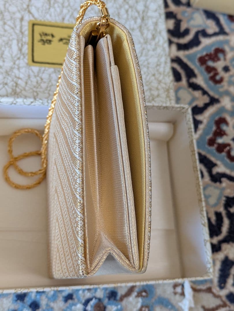 和装バッグ カクテルバッグ ミキモト本真珠 綴織 佐賀綿 新品未使用品