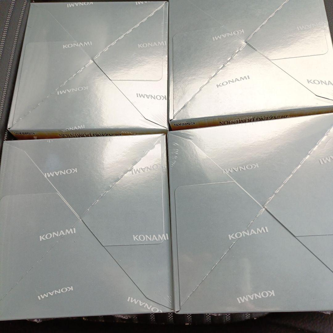 BLAZING DOMINION 未開封シュリンク付き4箱 遊戯王カード - メルカリ