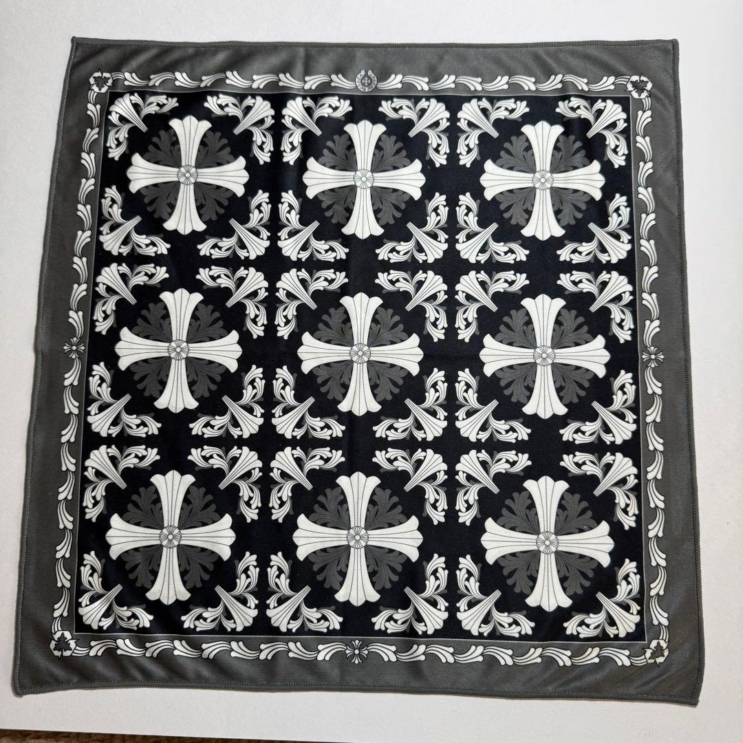 未使用品 クロムハーツ メガネ拭き バンダナ ハンカチ クロス Chrome Hearts - 未使用品 レア クロムハーツ メガネ拭き バンダナ