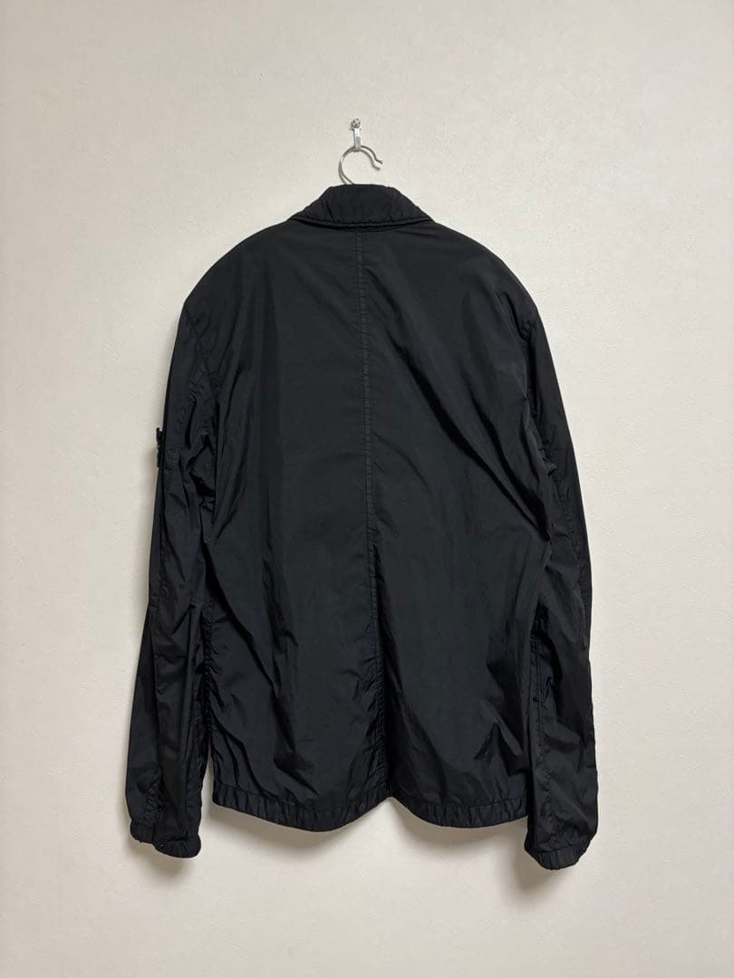 Stone Island ジップアップナイロンジャケット ブラック ダブルジップ