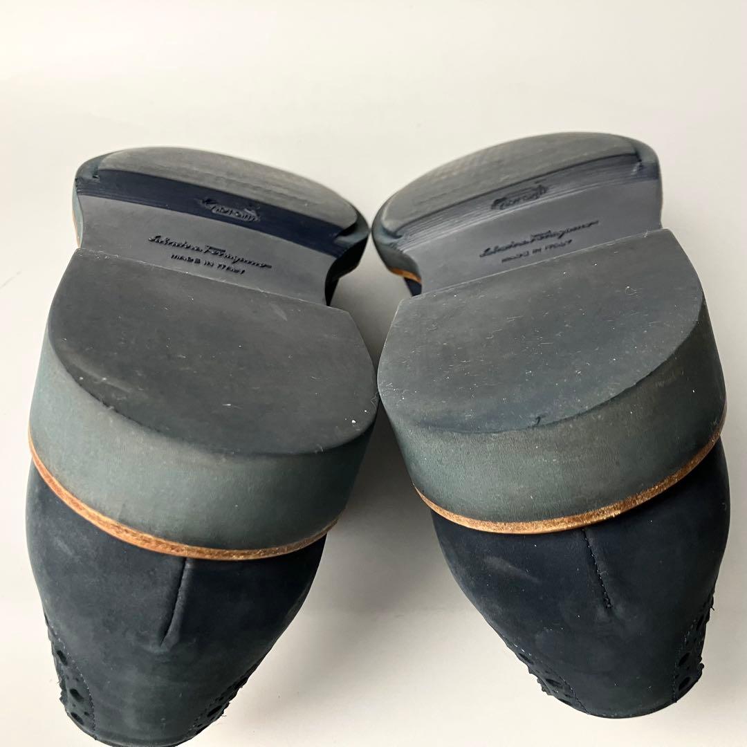 良品】Salvatore Ferragamo ダブルモンク ドレスシューズ 9 - メルカリ