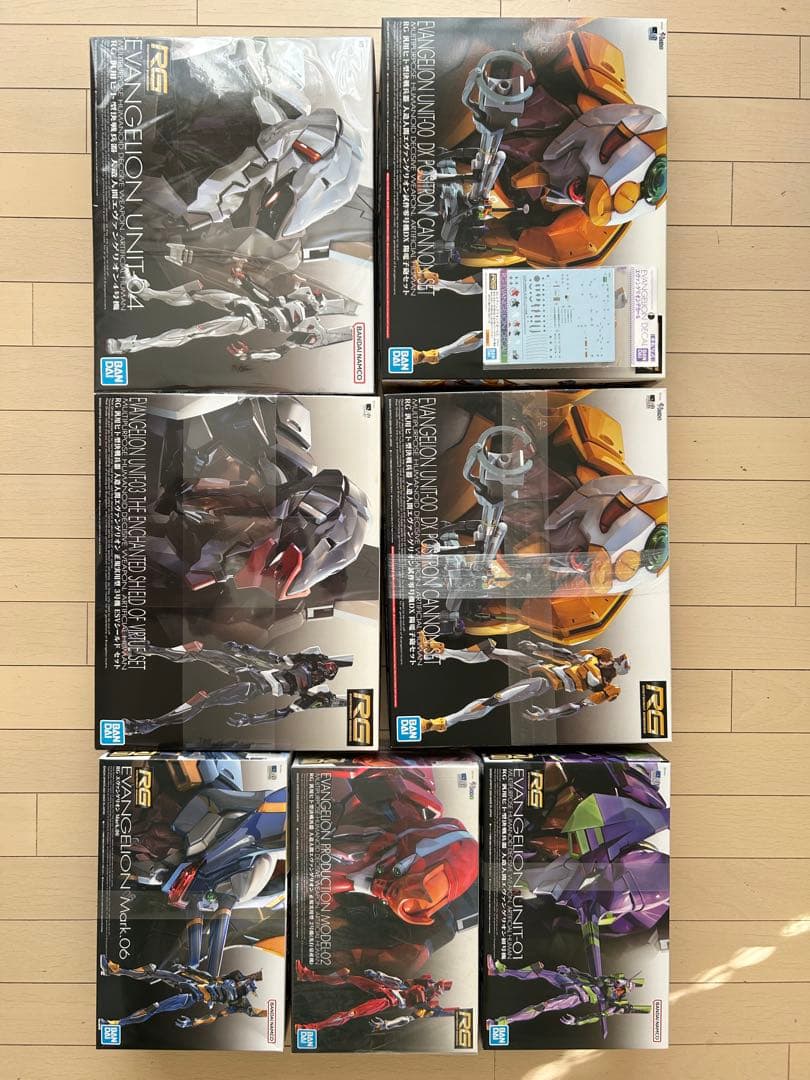 【未開封】RG エヴァンゲリオン 零・初・2・3・4・6号機セット RG エヴァンゲリオン試作零号機DX 陽電子砲セット」再販入荷
