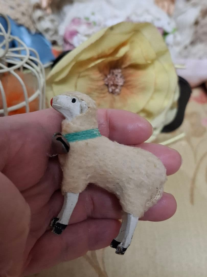 アンティーク★ミニョネット★チャイナヘッドドール★ペグドール★羊ヒツジ★ジュモー チャイナヘッドドール – France Antique 銀色アンティーク