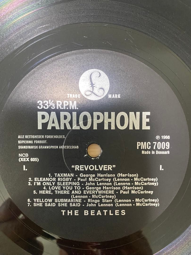 レア！デンマーク 初盤 MONO REVOLVER LP BEATLES UK