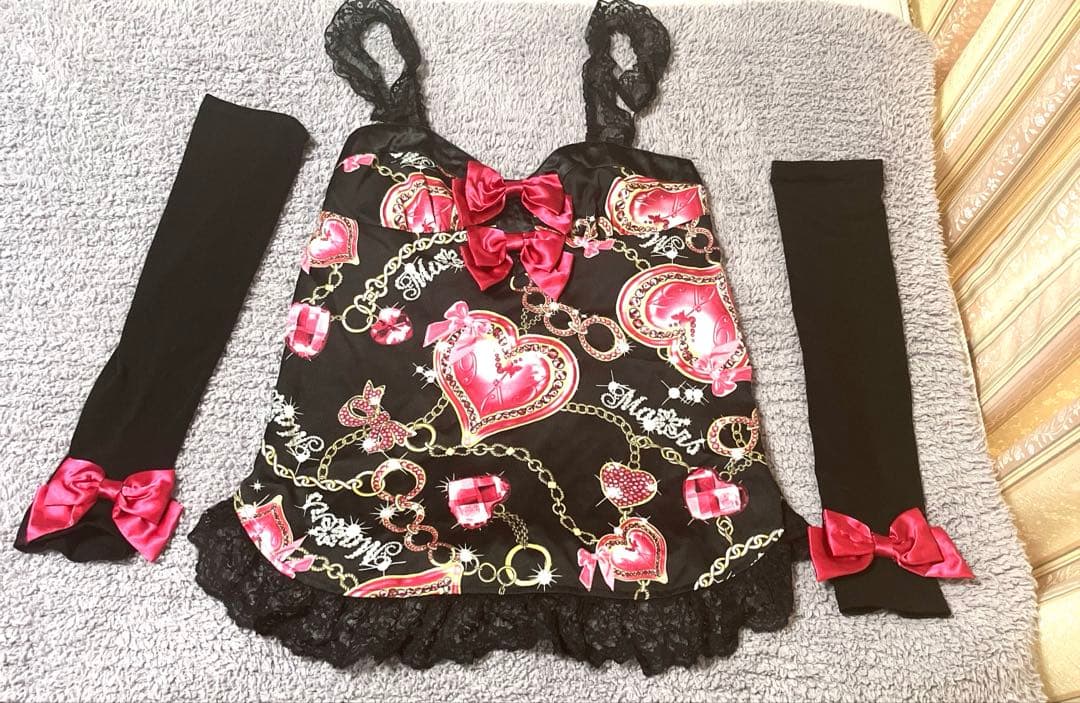 【MA＊RS】キャミソール&アームカバー メニーベルトアームカバー（グッズ｜黒・赤・濃グレー・オフホワイト