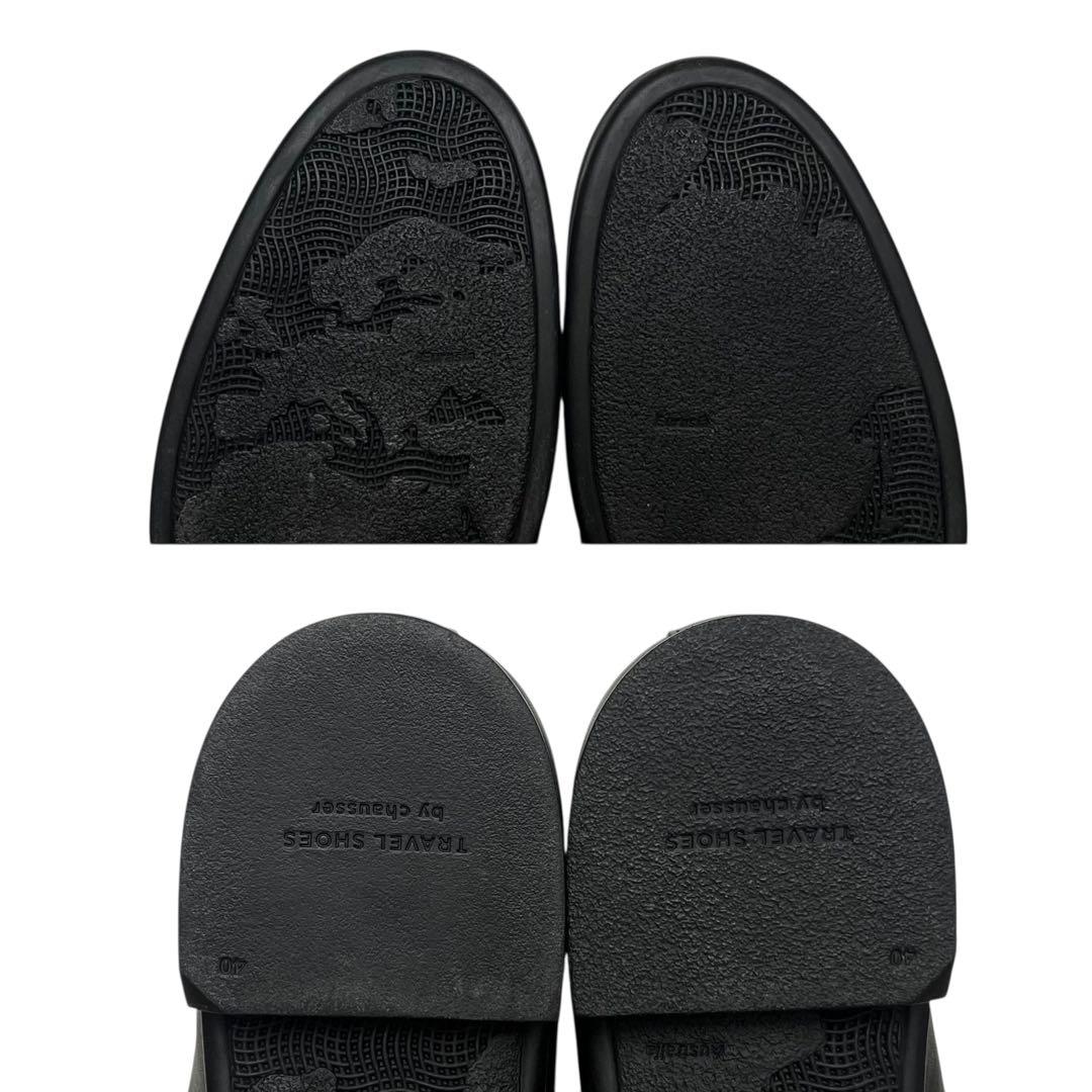 未使用級】ショセ 40 防水レザー サイドゴアブーツ vibram 黒 - メルカリ