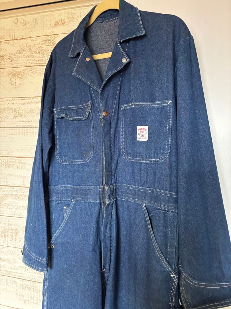 POINTER BRAND 濃紺 デニム オーバーオール つなぎ 80〜90s - メルカリ