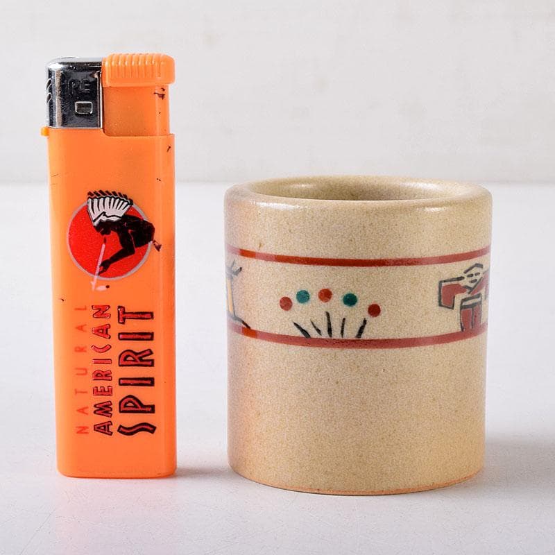 茶道具 赤膚焼 赤膚山元窯 七代 古瀬堯三昨 奈良絵 蓋置 共布共箱