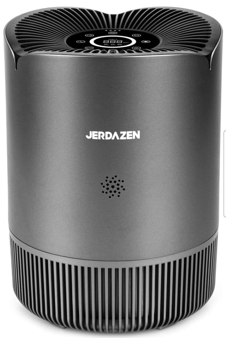 空気清浄機/17畳集じん ペット花粉hepa フィルター静電フィルター グレー Amazon.co.jp: Jerdazen 空気清浄機 小型 17畳 脱臭 卓上 軽量 集じん