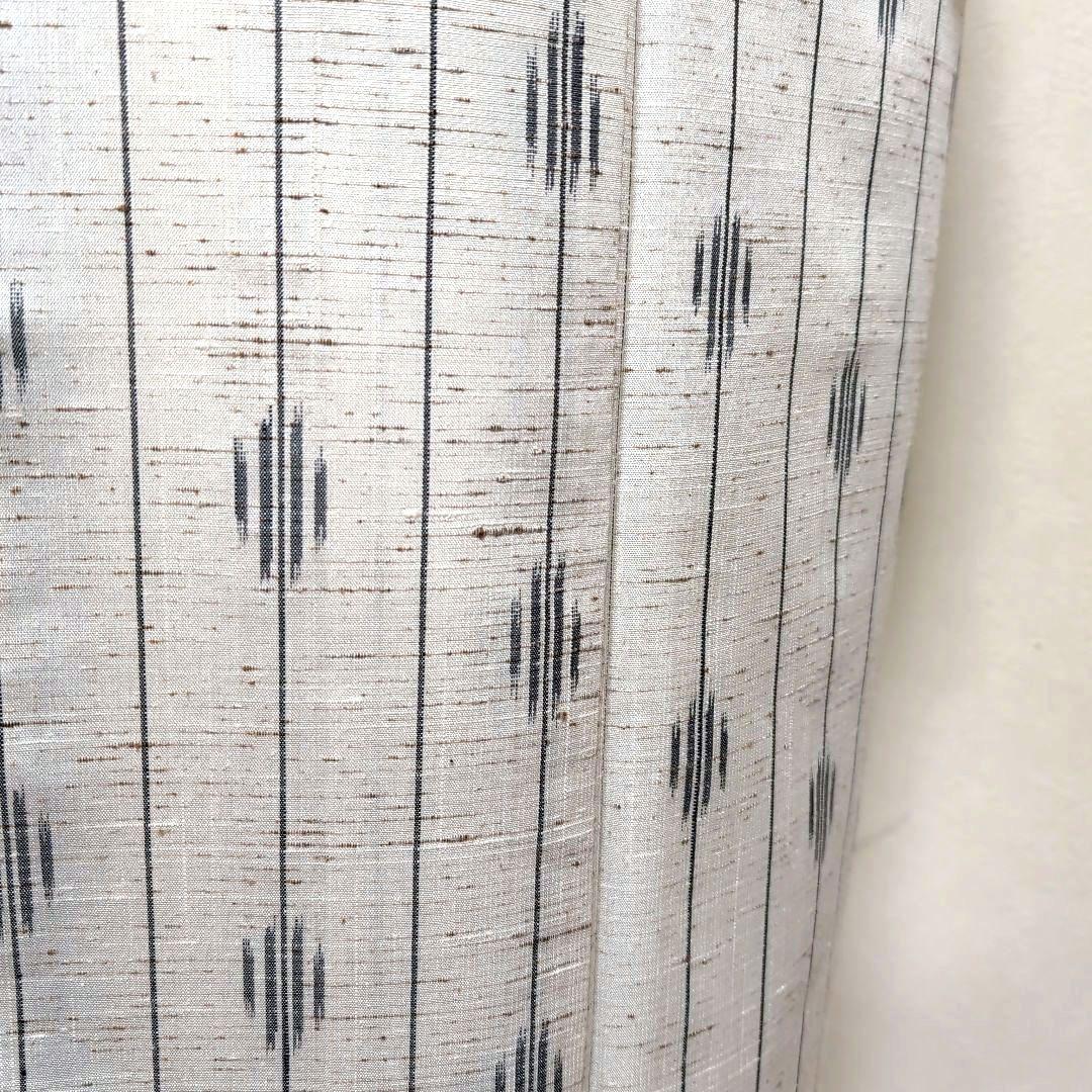 新品 未使用 正絹袷 本場 米沢紬 原始絹織布 千景 科布 白系 - メルカリ