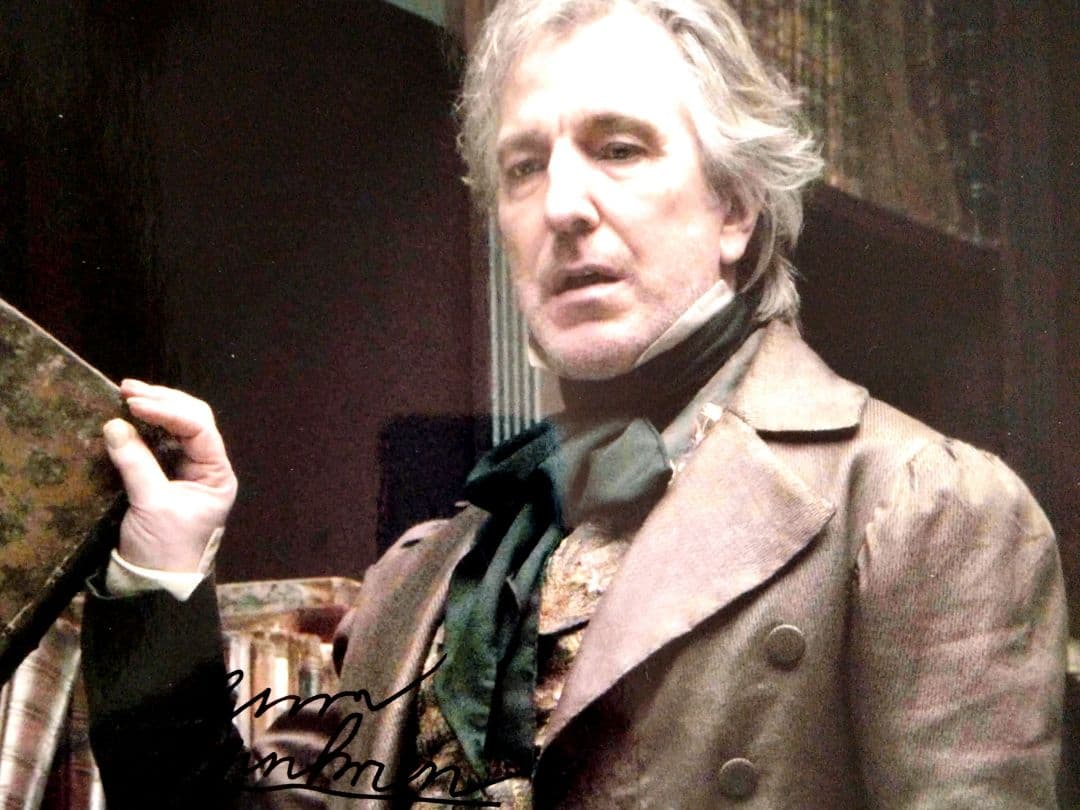 セール中…アラン・リックマン直筆サイン入り超大型写真… - メルカリ