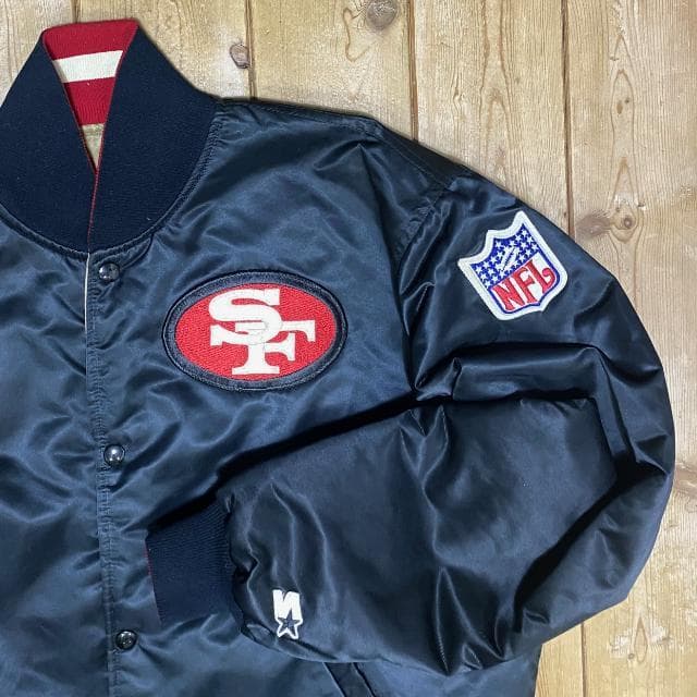 長瀬智也さん着 STARTER NFL 49ers リバーシブル スタジャンXL - メルカリ