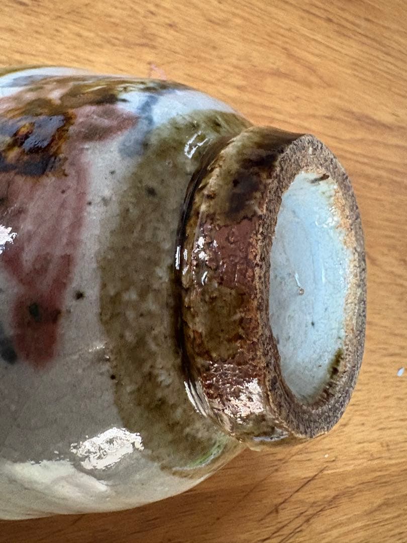 民藝美 溢れる 茶碗 河井武一？陶芸 陶器 民藝 工藝 骨董 和骨董