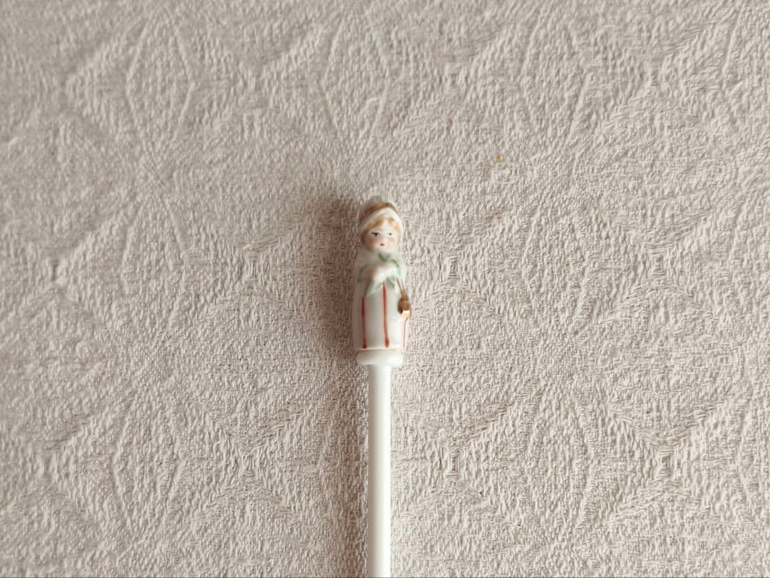 【meryukiさま】vintage spoon ❀ 女の子の マドラースプーン 楽天市場】スプーン 19cm マドラースプーン ニコニコ＆ウィンク 木製