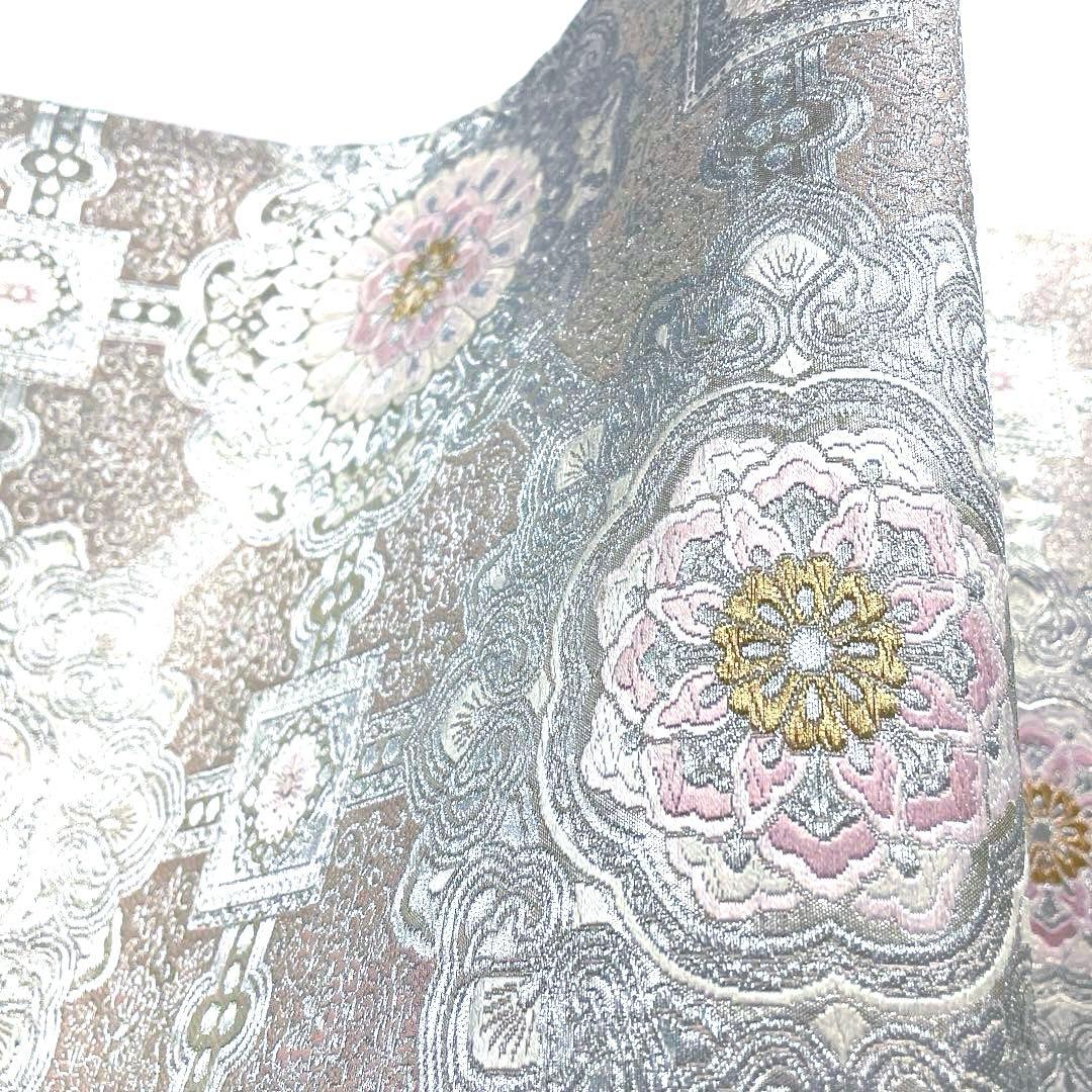 専用帯5895○服部織物謹製 丸榮謹製 高級 正絹 オリエント更紗 六通
