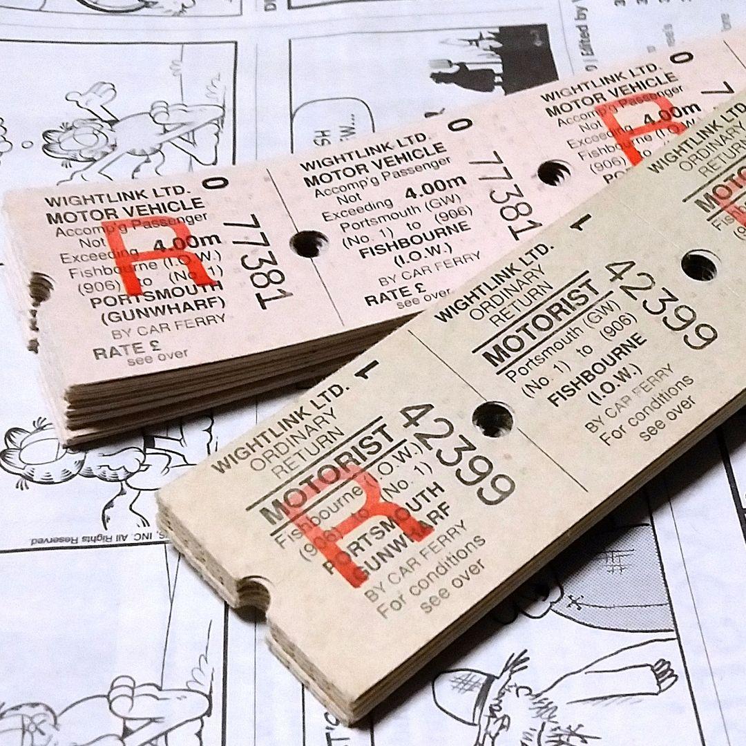 322】ヴィンテージイギリスフェリーチケット2種120枚セット◇海外