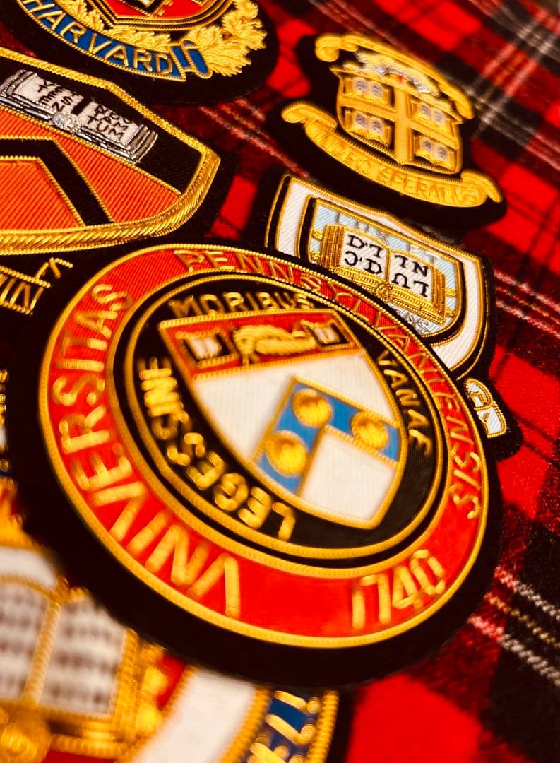 アイビーリーグ校章アメリカ東部8大学Harvardブレザーエンブレム大変