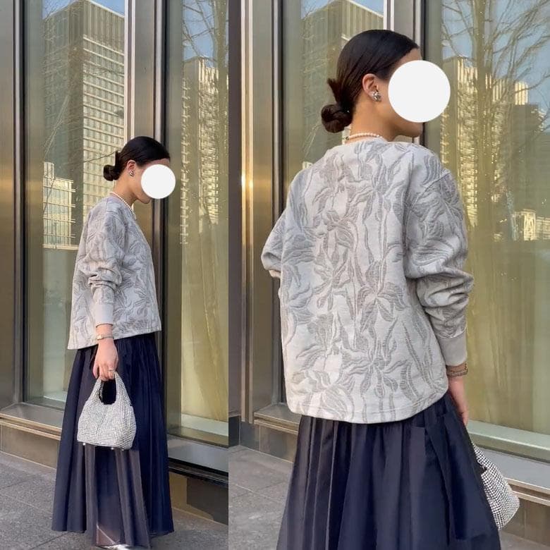 美品 ユナイテッドアローズ TOKYO 1,8万 フラワー柄 スウェット 579