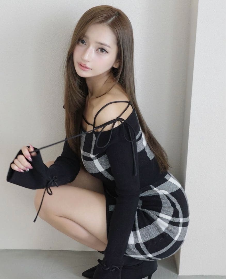 Randy stringcoreminidress ニットワンピ ランディ - メルカリ