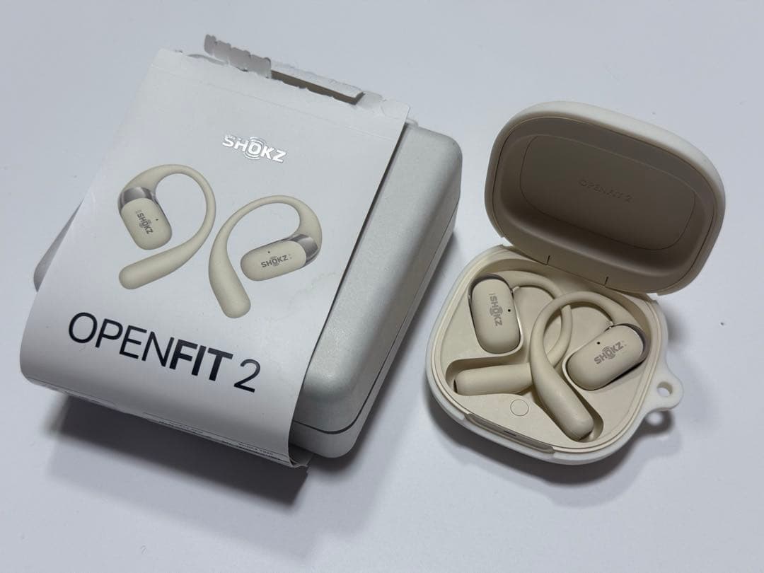 SHOKZ OPENFIT2 ベージュ 美品 - メルカリ