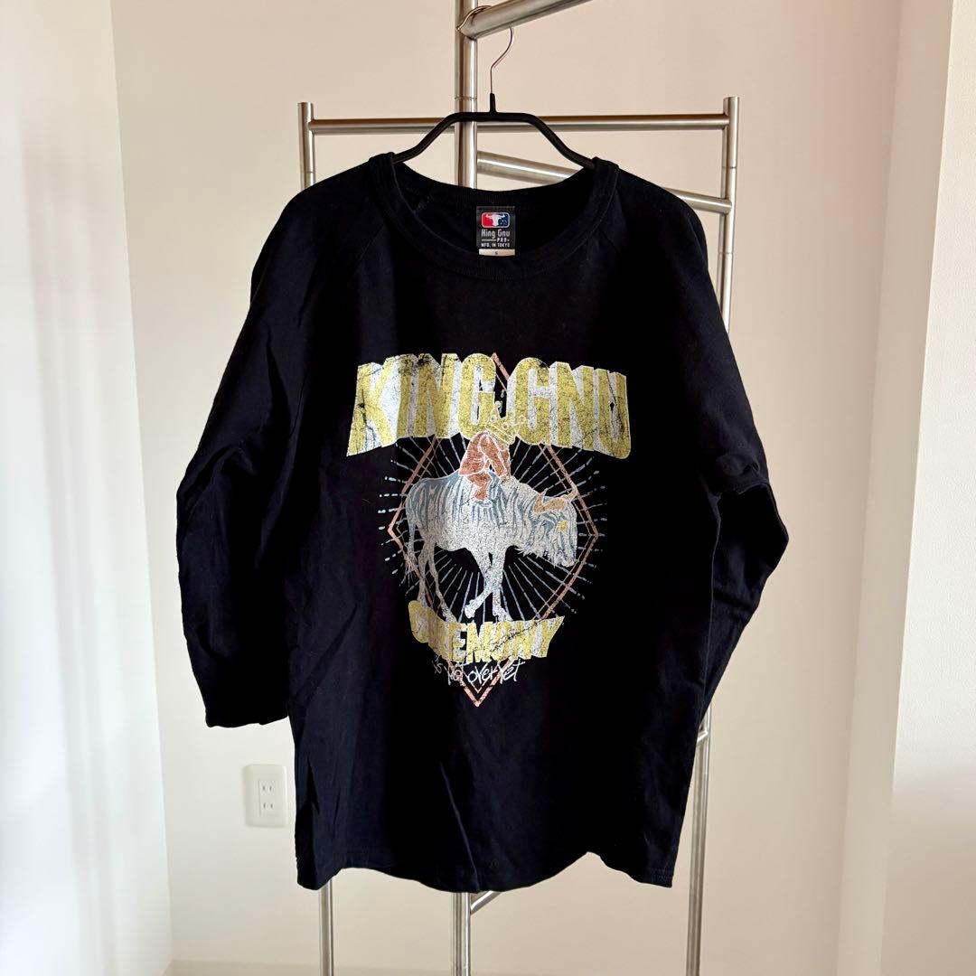 King Gnu CEREMONY ラグラン Tシャツ ブラック S 七分袖 - メルカリ