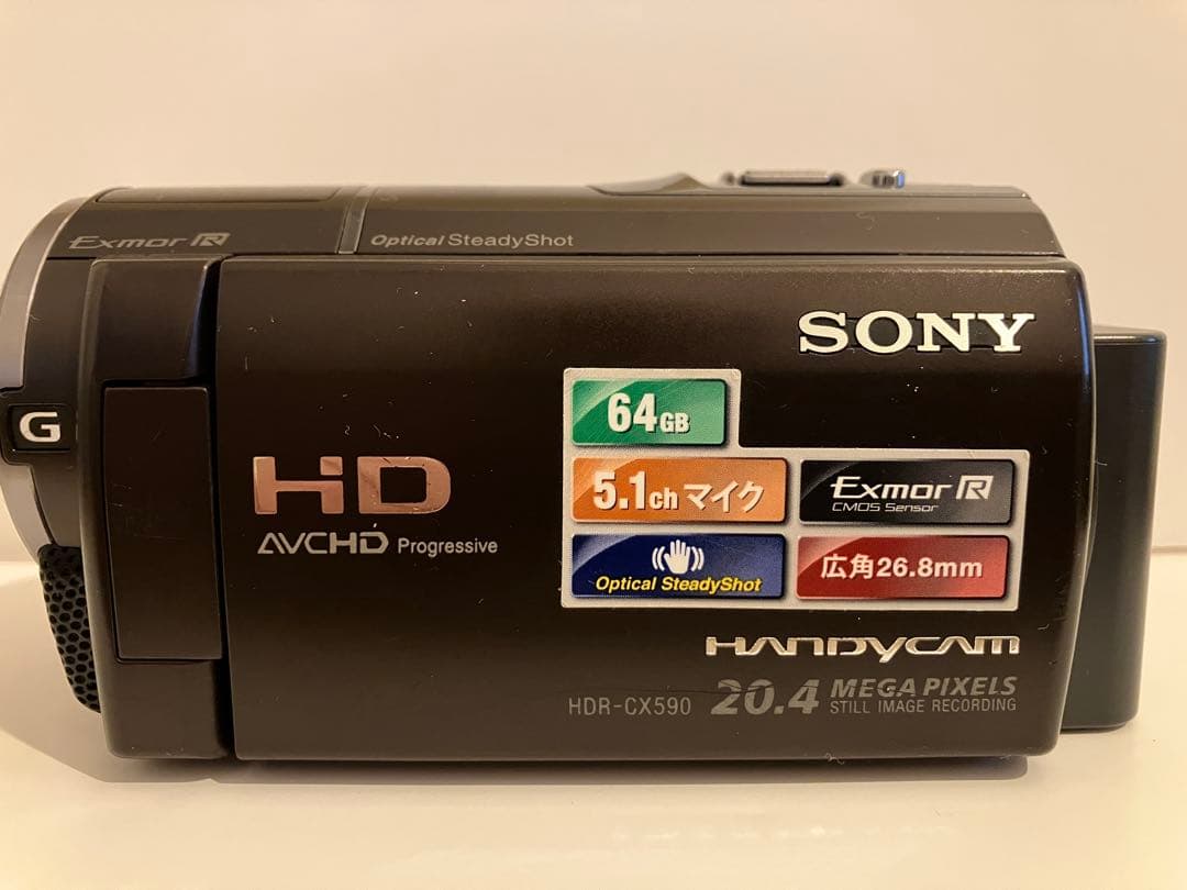 【美品・完動】SONY HDR-CX590 ビデオカメラ バッテリー・AC付属 HDR-CX590V : バッテリー・電源 互換情報
