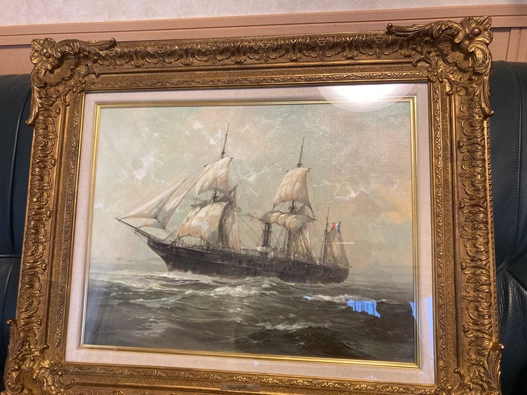 風*様 油彩画肉筆　海洋画家　鈴木政輝　作　「遥かな旅路」 41cm×53cm 2026年最新】Yahoo!オークション -鈴木政輝の中古品・新品・未使用品一覧