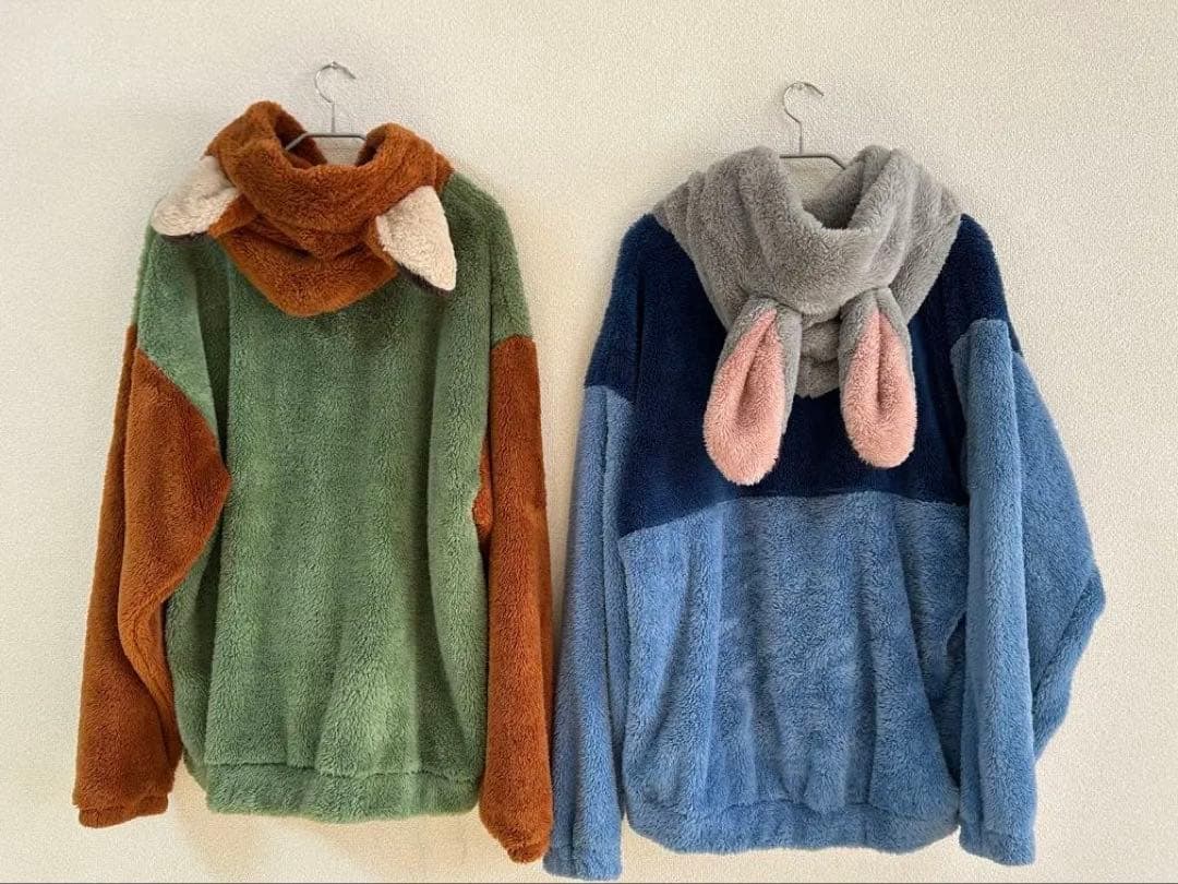 Disney ジュディ&ニック モコモコパーカー - メルカリ