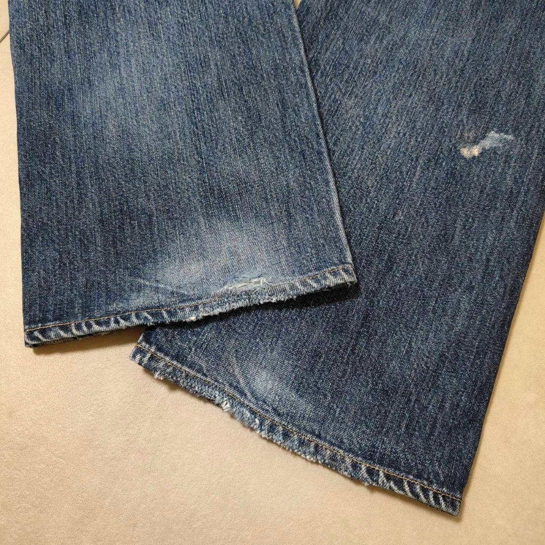ビンテージ リーバイス 501 ダメージ パッチワーク グランジデニム w34