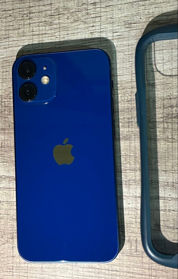 Apple iPhone 12 mini ダークブルー 本体 ケース付き