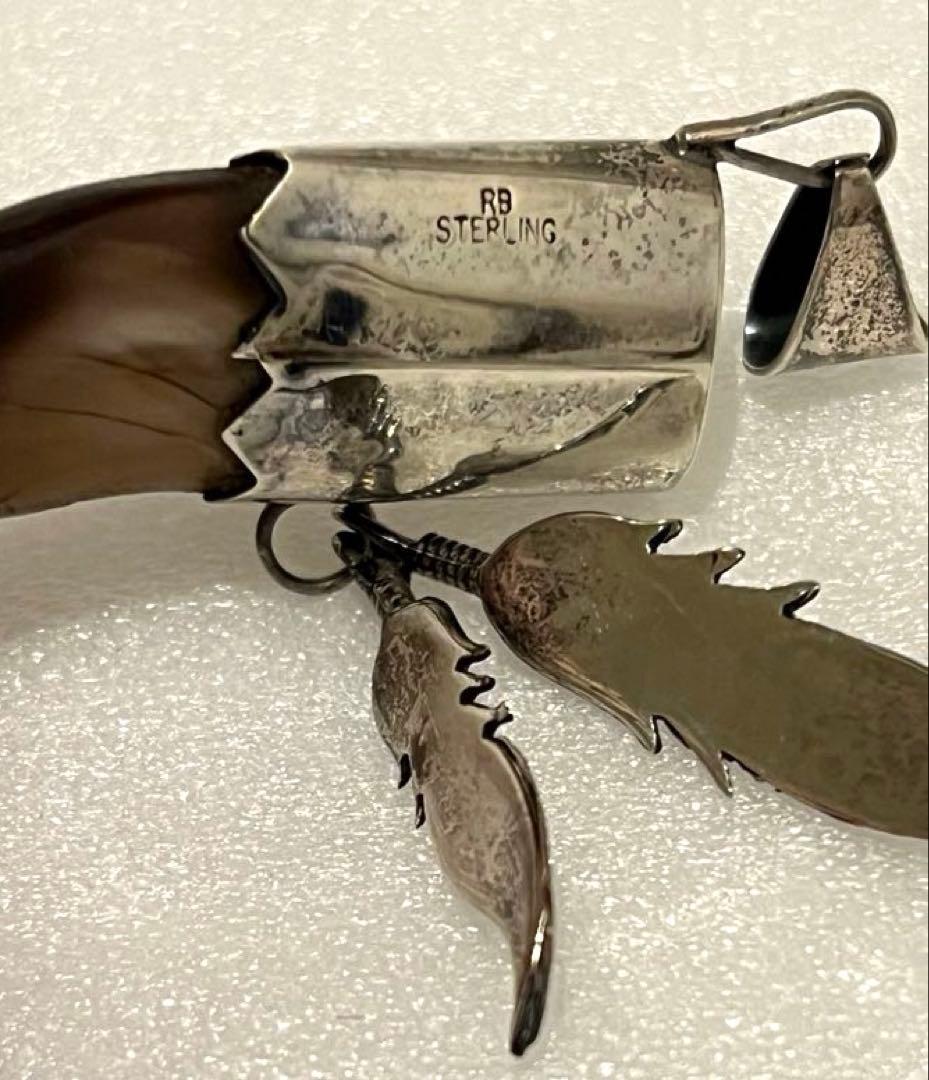 ペンダントヘッド ナバホ NABAJO 熊の爪 ハンドメイド ターコイズ